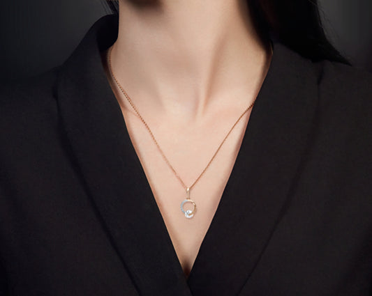 Anhänger mit Zirkonia Rotgold 585 Art. Nr. 03-3057-00-401-1110 P