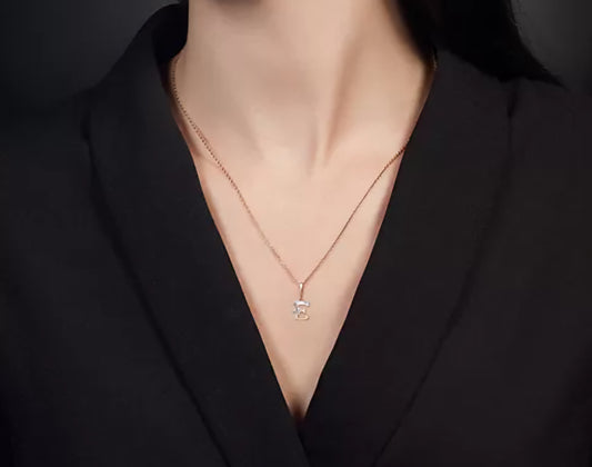 Anhänger mit Zirkonia Rotgold 585 Art. Nr. 03-3119-E-401-1111 P