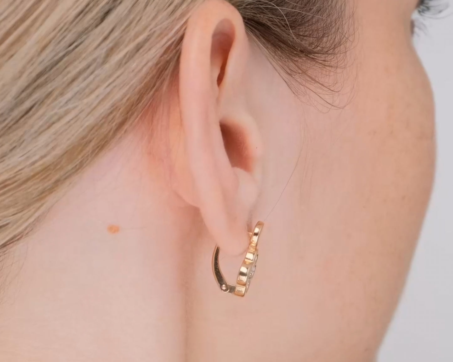 Ohrringe mit Zirkonia Rotgold 585 Art. Nr. 02-5521-00-401-1110 P