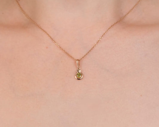 Anhänger mit Chrysolith Rotgold 585 Art. Nr. 03-3572-00-205-1110 P