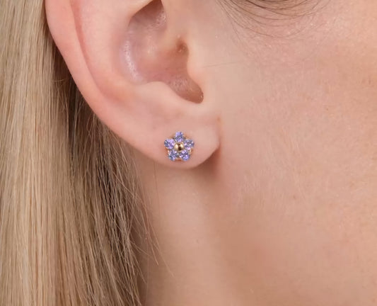 Ohrstecker mit Amethyst Rotgold 585 Art. Nr. 02-5388-00-203-1110 P