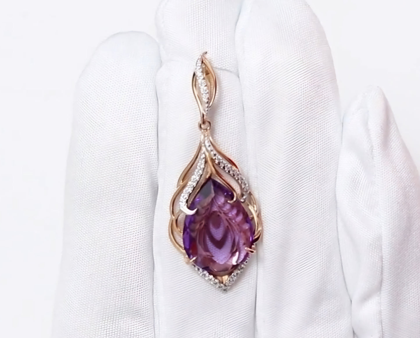 Anhänger mit Amethyst Rotgold 585 Art. Nr. 03-2580-00-209-1110-46 P