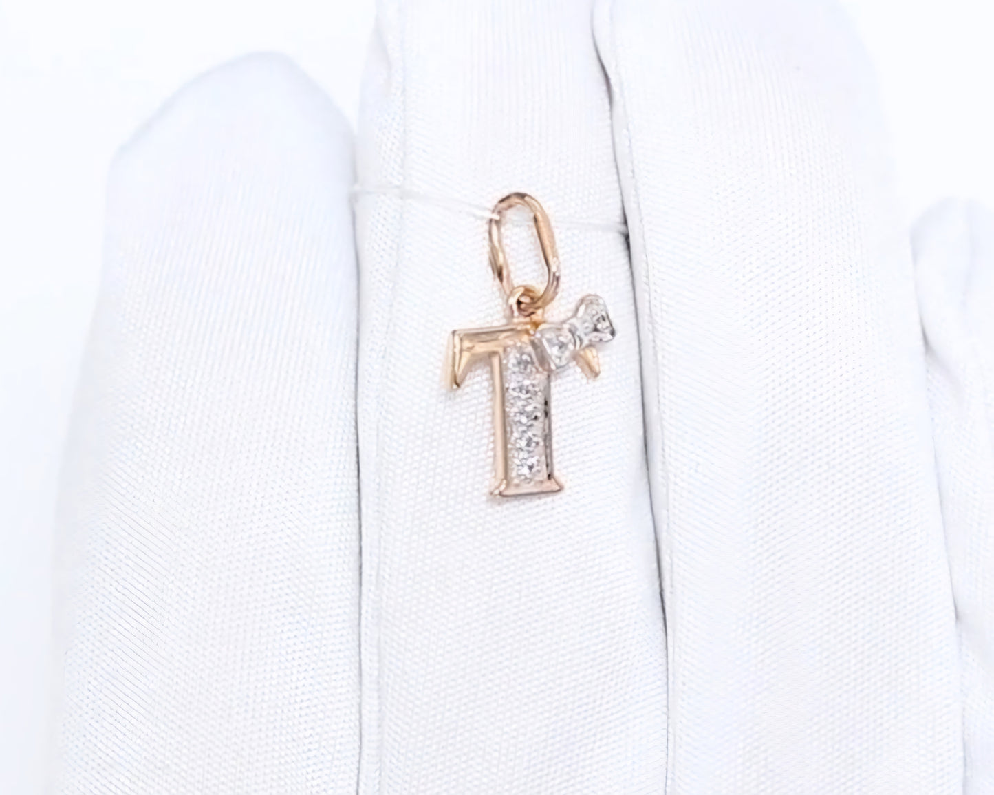 Anhänger mit Zirkonia Russisches Rotgold 585 Art Nr. 030666