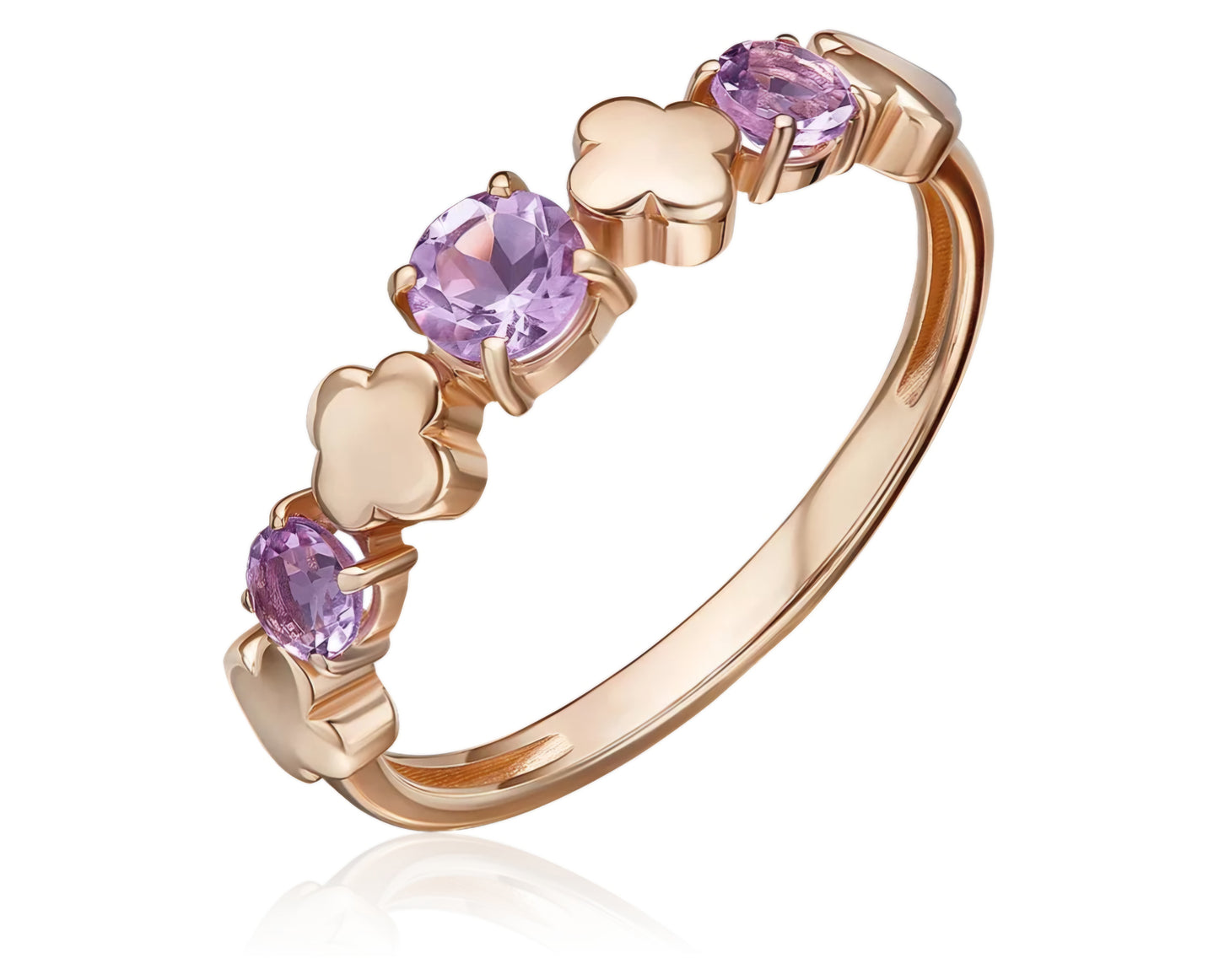 Ring mit Amethyst Rotgold 585 Art. Nr. 01-5835-00-203-1110 P