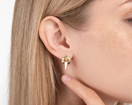 Ohrringe mit Chrysolith Rotgold 585 Art. Nr. 02-5413-00-205-1111 P