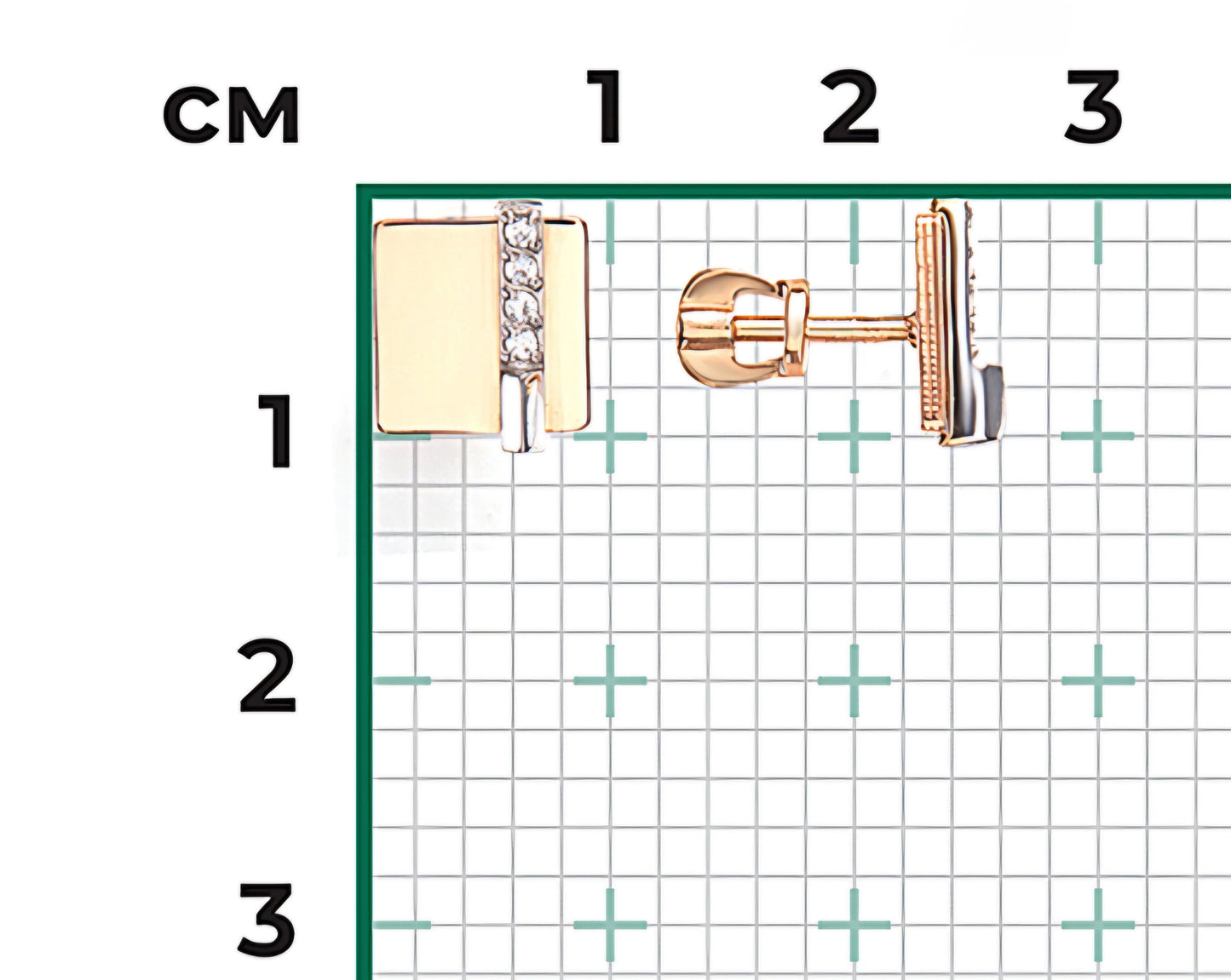 Ohrstecker mit Zirkonia Rotgold 585 Art. Nr. 02-5133-00-401-1111 P