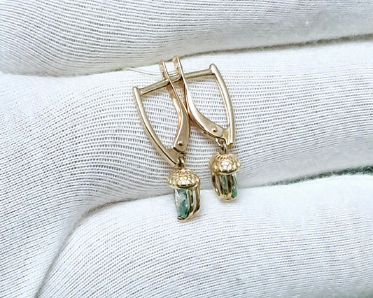 Ohrringe mit Swarovski Russisches Rotgold 585 Art. Nr. 81020367