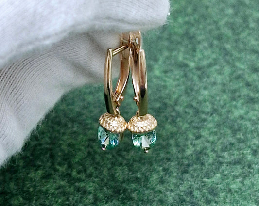 Ohrringe mit Swarovski Russisches Rotgold 585 Art. Nr. 81020367