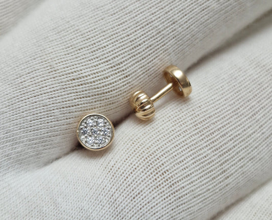 Ohrstecker mit Zirkonia Russisches Rotgold 585 Art. Nr. 028894