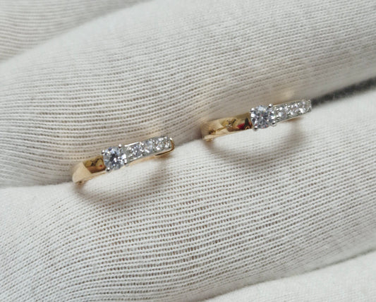Ohrringe mit Zirkonia Russisches Rotgold 585 Art. Nr. T14702B479