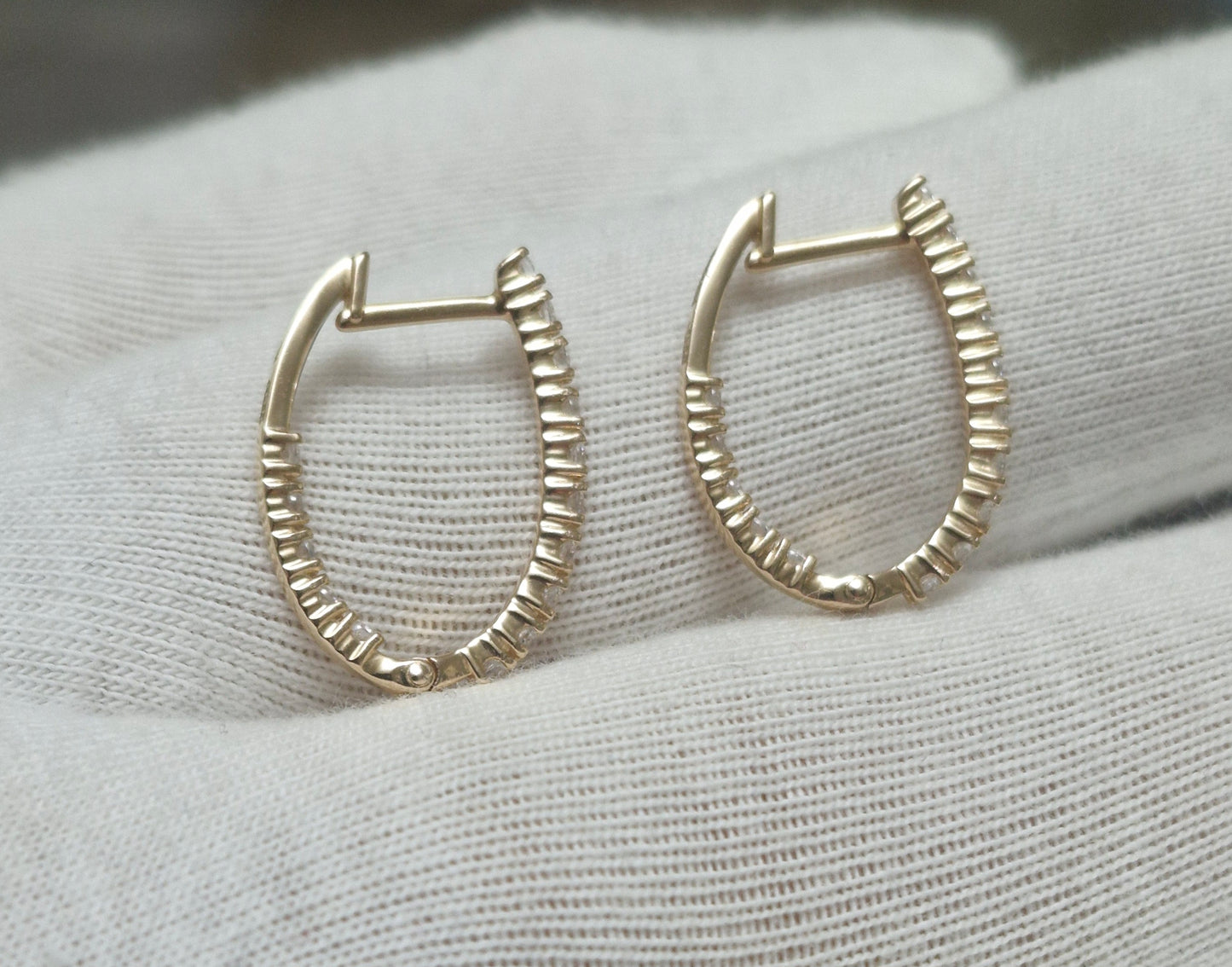 Ohrringe mit Zirkonia Russisches Rotgold 585 Art. Nr. T10202B479