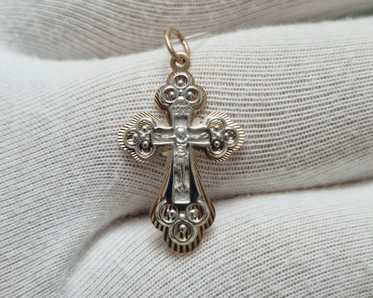 Goldkreuz Russisches Rotgold 585 Art. Nr. 120314