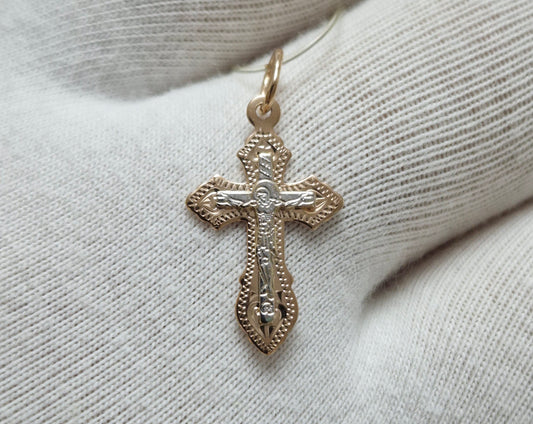 Goldkreuz Russisches Rotgold 585 Art. Nr. 121142