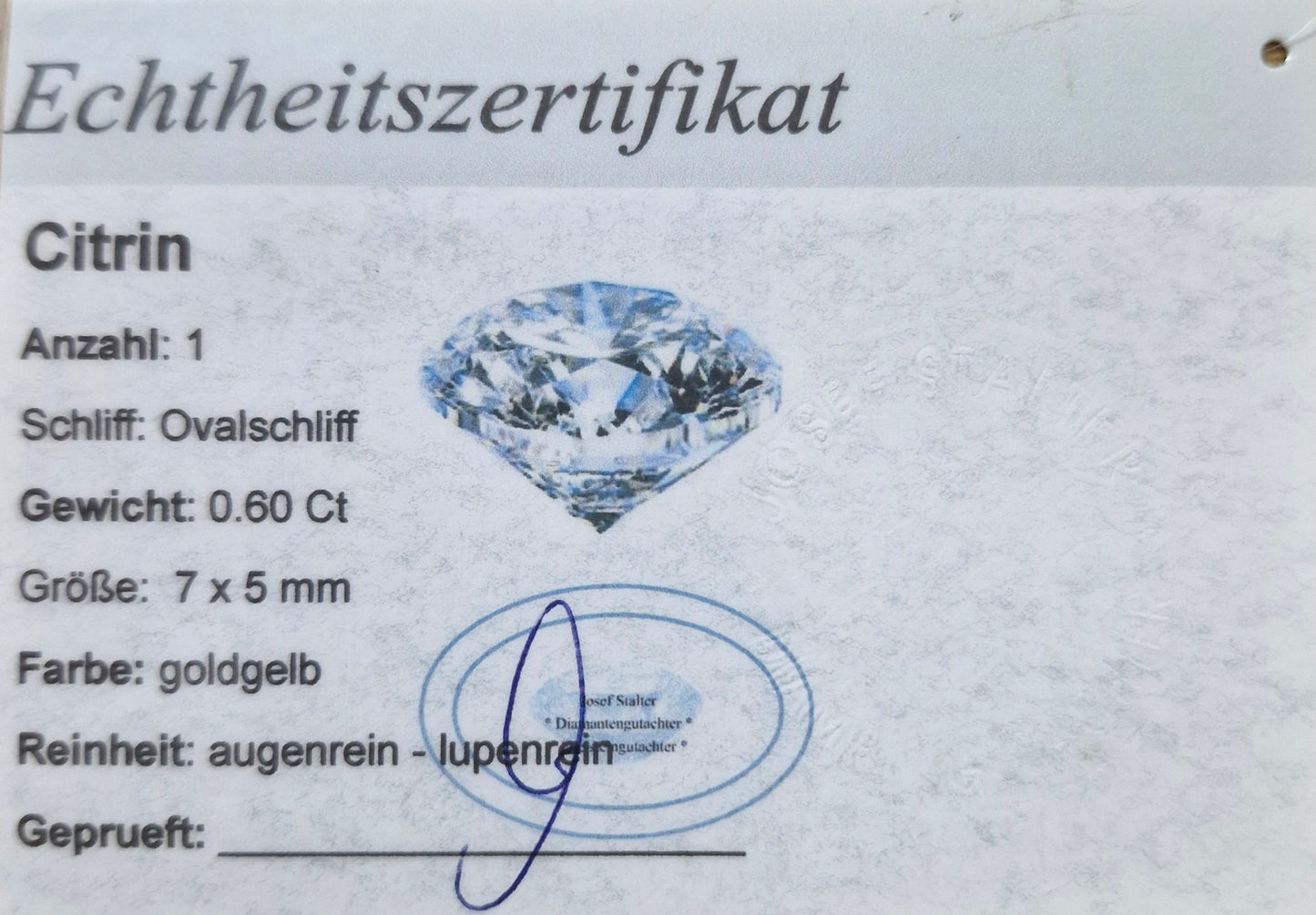 Anhänger mit Citrin und Brillanten Rotgold 585 Art. Nr. 75006 C