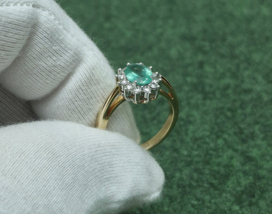 Ring mit Apatit und Brillanten Art. Nr. 1336A