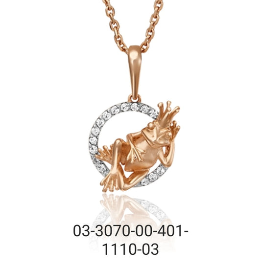 Anhänger Rotgold 585 mit Zirkonia Art. Nr. 03-3070-00-401-1110-03