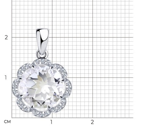 Silber Anhänger Bergkristall Art. Nr. 92030404
