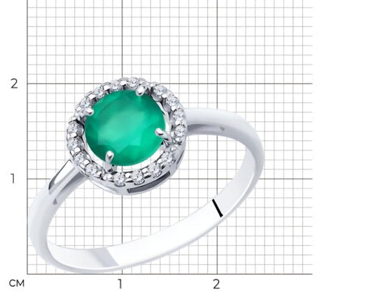 Silber Ring mit Achat und Zirkonia Art. Nr. 92012029
