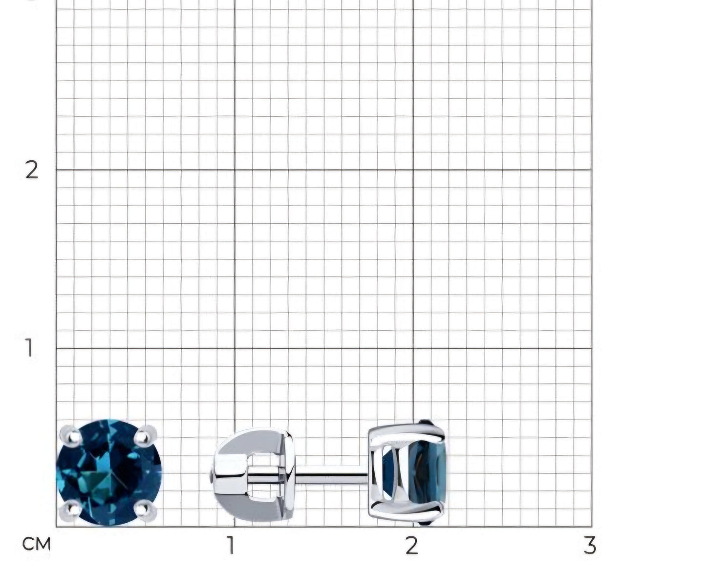 Silber Ohrstecker mit London Blue Topas Art. Nr. 92020456