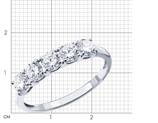 Silber Ring mit Swarovski Zirkonia Art. Nr. 89010005