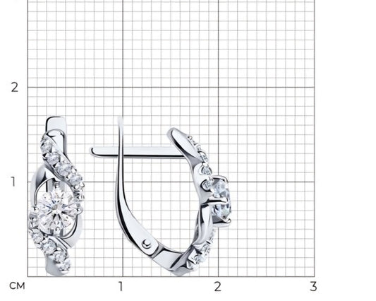 Silber Ohrringe mit Zirkonia Art. Nr. 94022351
