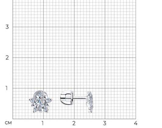 Silber Ohrstecker mit Zirkonia Art. Nr. 94020089