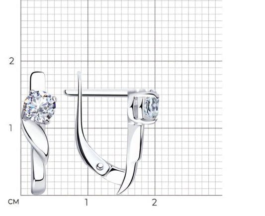Silber Ohrringe mit Zirkonia Art. Nr. 94020003