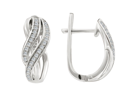Silber Ohrringe mit Zirkonia Art. Nr. 940290347