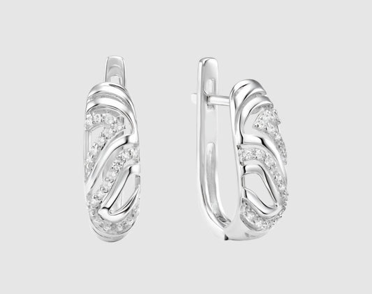 Silber Ohrringe mit Zirkonia Art. Nr. 940291487