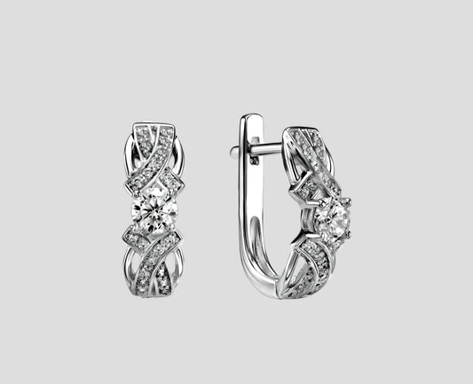 Silber Ohrringe mit Zirkonia Art. Nr. 940291647