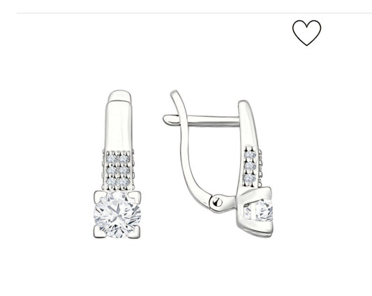 Silber Ohrringe mit Swarovski Zirkonia Art. Nr. 89020008