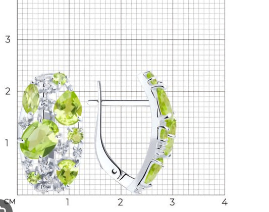 Silber Ohrringe Chrysolith Art. Nr. 92020364