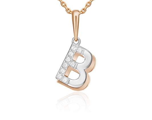 Anhänger Rotgold 585 mit Zirkonia Art. Nr. 03-3418-B-401-1111