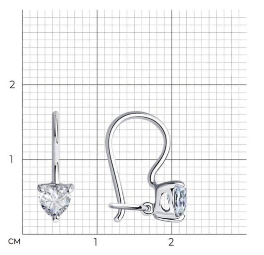 Silber Ohrringe mit Zirkonia Art.Nr.94020585
