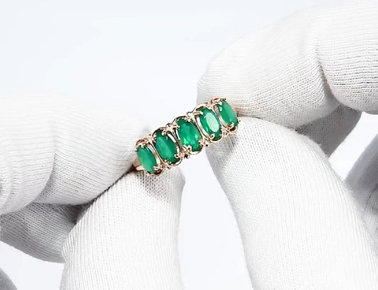 Ring mit Achat Russisches Rotgold 585 Art. Nr. 715446