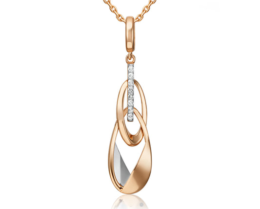 Anhänger mit Zirkonia Rotgold 585 Art. Nr. 03-3285-00-201-1111 P