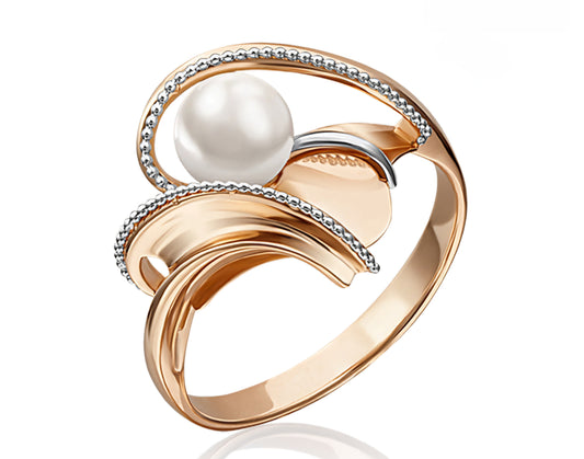 Ring mit Perle Rotgold 585 Art. Nr. 01-5163-00-301-1110-31 P