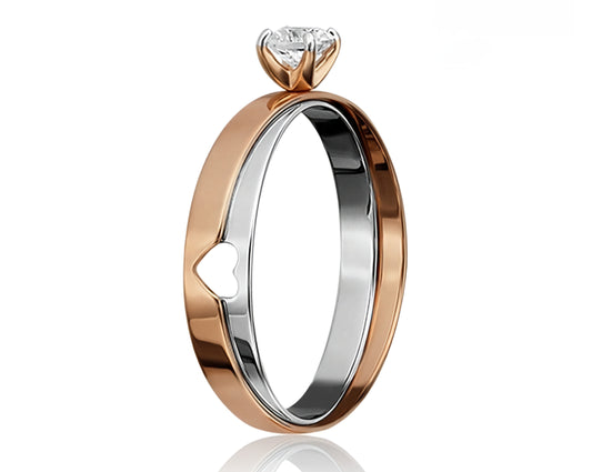 Ring mit Zirkonia Rotgold 585 Art. Nr. 01-5452-00-401-1111 P