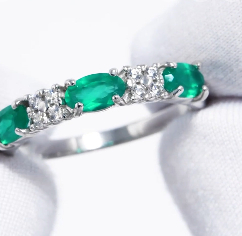 Silber Ring mit Achat und Zirkonia Art. Nr. 92012026