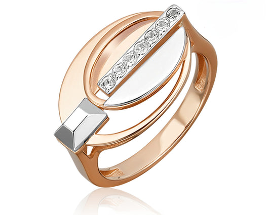 Ring mit Zirkonia Rotgold 585 Art. Nr. 01-5614-00-000-1111 P
