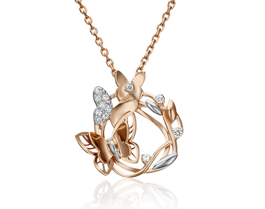 Anhänger mit Zirkonia Rotgold 585 Art. Nr. 03-2949-00-401-1110-48 P