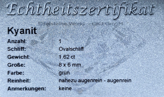 Kyanit 8 x 6 mm 1.62 Ct