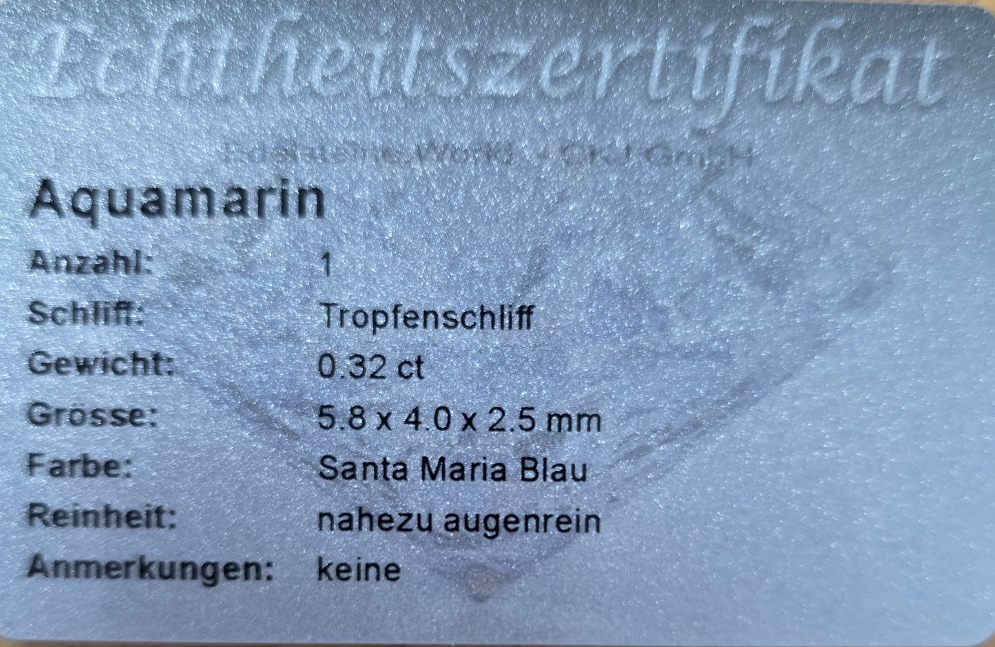 Ohrringe mit Aquamarin und Brillanten Rotgold 585 Art. Nr. 64006Aq