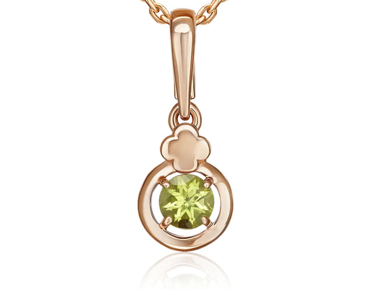 Anhänger mit Chrysolith Rotgold 585 Art. Nr. 03-3572-00-205-1110 P