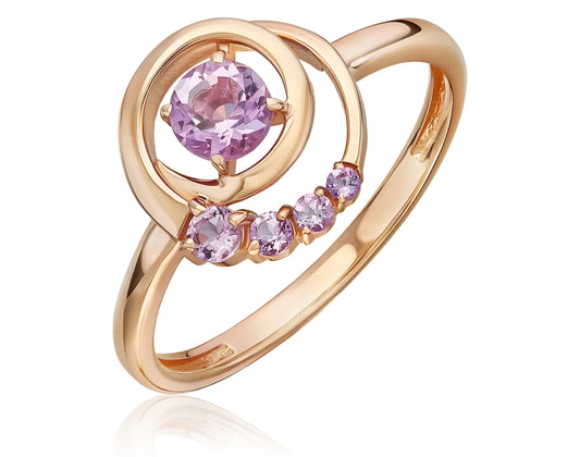 Ring mit Amethyst Rotgold 585 Art. Nr. DR 01-5841-00-203-1110 P