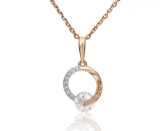 Anhänger mit Zirkonia Rotgold 585 Art. Nr. 03-3057-00-401-1110 P