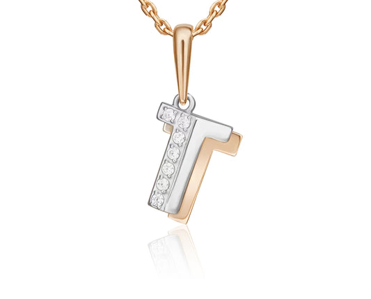 Anhänger mit Zirkonia Rotgold 585 Art. Nr. 03-3418-T-401-1111 P