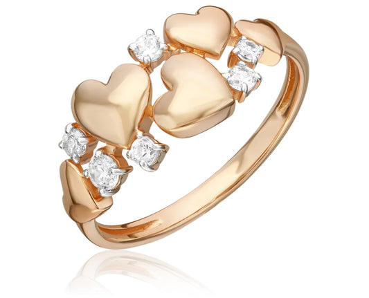 Ring Mit Zirkonia Rotgold 585 Art. Nr. 01-5839-00-401-1110 P