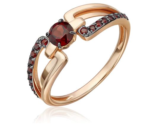 Ring mit Granat Rotgold 585 Art. Nr. 01-5830-00-204-1110