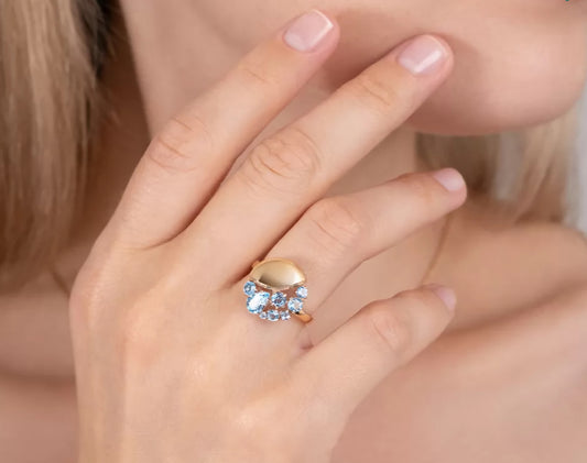 Ring mit  Topas Rotgold 585 Art. Nr. 01-5828-00-203-1110 P